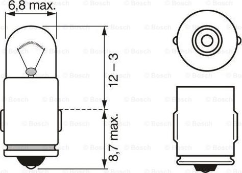 BOSCH 1 987 302 224 - Лампа розжарювання autocars.com.ua