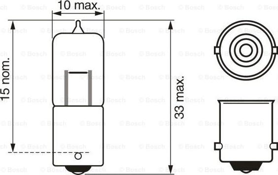 BOSCH 1 987 302 231 - Лампа, лампа читання autocars.com.ua