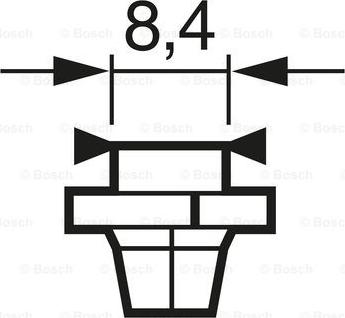 BOSCH 1 987 302 235 - Автомобiльна лампа autocars.com.ua