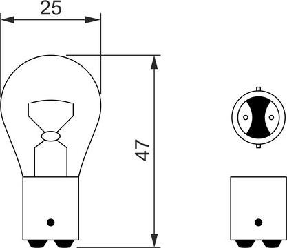 BOSCH 1 987 302 532 - Автомобiльна лампа autocars.com.ua