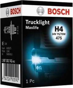 BOSCH 1 987 302 742 - Лампа розжарювання, фара дальнього світла autocars.com.ua