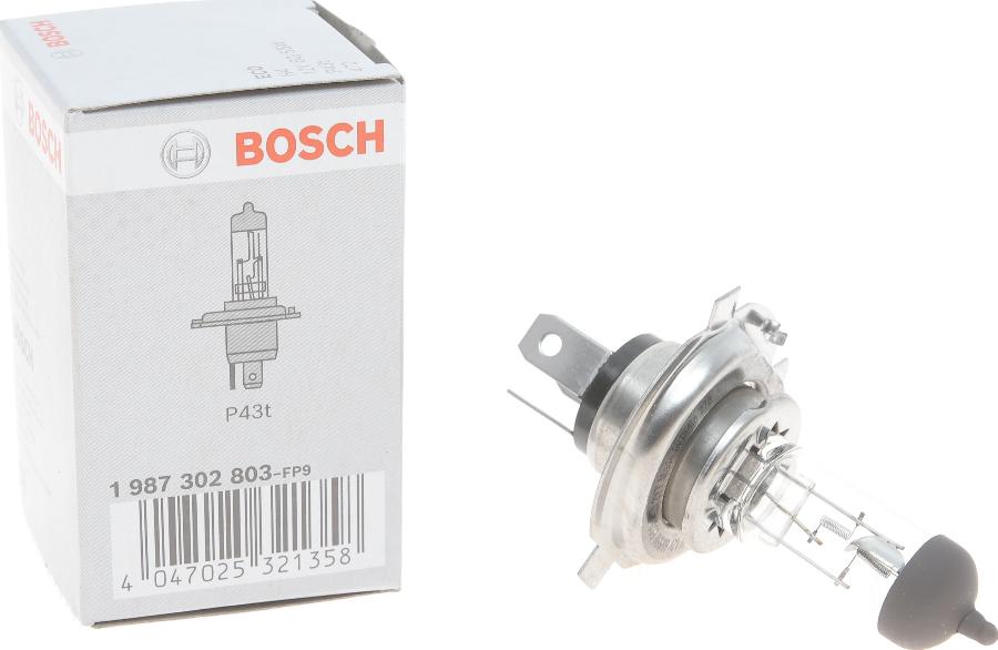 BOSCH 1 987 302 803 - Лампа накаливания, фара дальнего света avtokuzovplus.com.ua