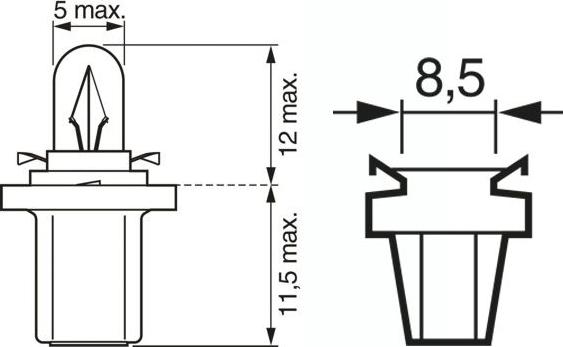 BOSCH 1 987 302 874 - Лампа накаливания avtokuzovplus.com.ua