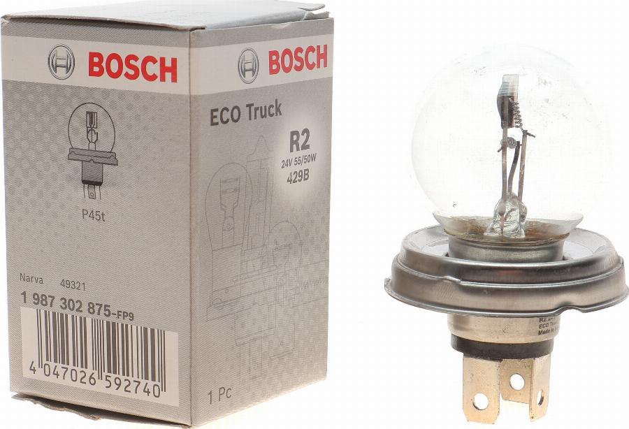 BOSCH 1 987 302 875 - Лампа накаливания autodnr.net