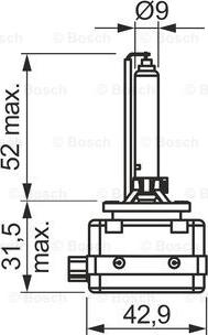 BOSCH 1 987 302 907 - Лампа накаливания, фара дальнего света autodnr.net