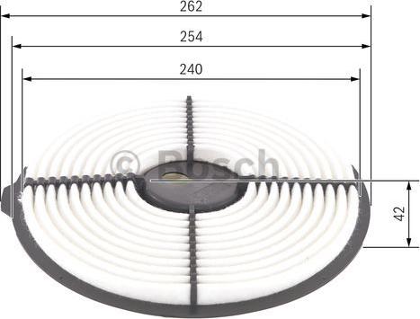 BOSCH 1 987 429 133 - Повітряний фільтр autocars.com.ua