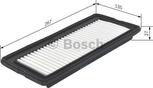 BOSCH 1 987 429 167 - Повітряний фільтр autocars.com.ua