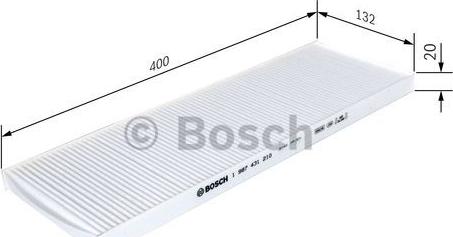 BOSCH 1 987 431 210 - Фильтр воздуха в салоне avtokuzovplus.com.ua