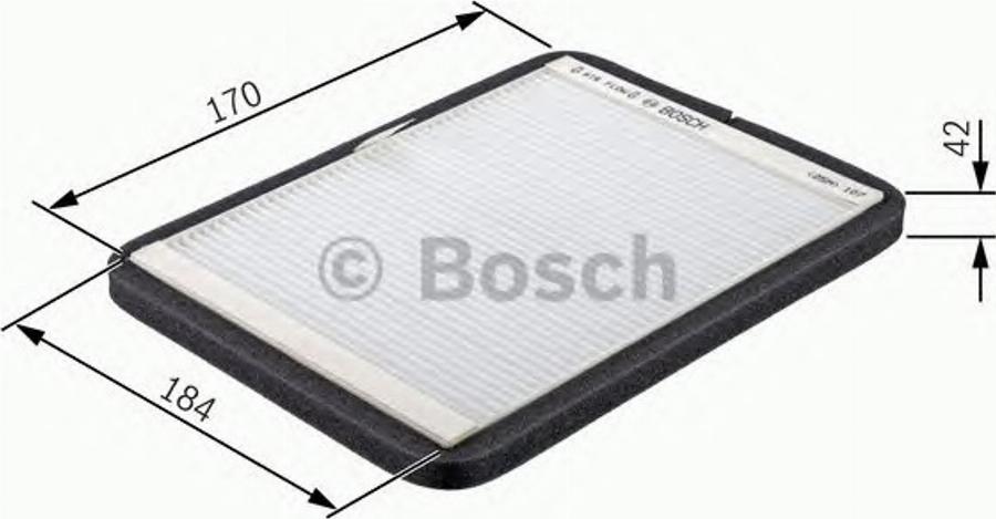 BOSCH 1987432011 - Фильтр воздуха в салоне autodnr.net