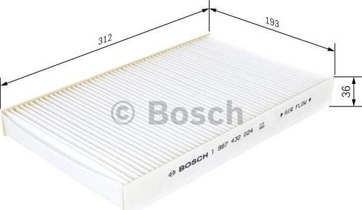 BOSCH 1 987 432 024 - Фильтр воздуха в салоне autodnr.net