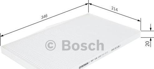 BOSCH 1 987 432 033 - ПОВІТРЯНИЙ ФІЛЬТP САЛОНУ autocars.com.ua