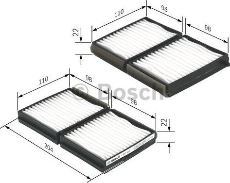 BOSCH 1 987 432 117 - Фильтр воздуха в салоне avtokuzovplus.com.ua