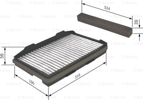 BOSCH 1 987 432 401 - Фильтр воздуха в салоне autodnr.net