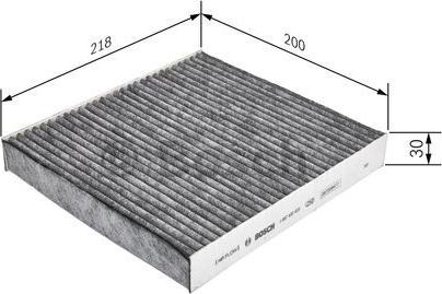 BOSCH 1 987 432 433 - Фильтр воздуха в салоне autodnr.net