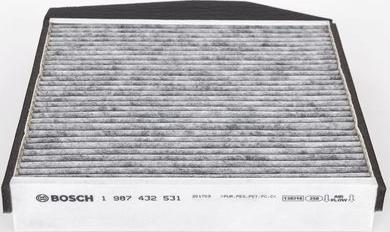 BOSCH 1 987 432 531 - Фільтр, повітря у внутрішній простір autocars.com.ua