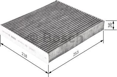BOSCH 1 987 435 511 - Фильтр воздуха в салоне autodnr.net