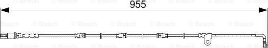 BOSCH 1987473028 - Сигнализатор, износ тормозных колодок autodnr.net
