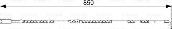 BOSCH 1987473030 - Сигнализатор, износ тормозных колодок autodnr.net