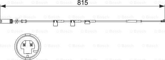 BOSCH 1 987 473 524 - Сигнализатор, износ тормозных колодок avtokuzovplus.com.ua