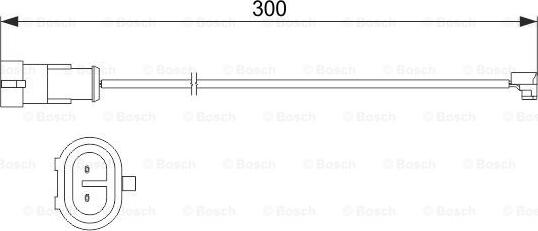 BOSCH 1 987 473 535 - Сигнализатор, износ тормозных колодок autodnr.net