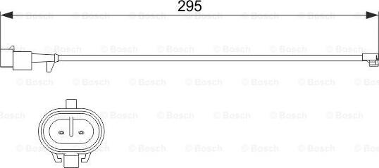 BOSCH 1 987 473 537 - Сигнализатор, износ тормозных колодок autodnr.net