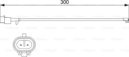 BOSCH 1 987 473 538 - Сигнализатор, износ тормозных колодок autodnr.net