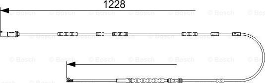 BOSCH 1 987 473 547 - Сигнализатор, износ тормозных колодок avtokuzovplus.com.ua