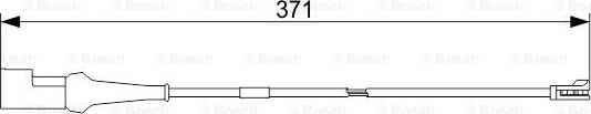 BOSCH 1 987 473 576 - Сигналізатор, знос гальмівних колодок autocars.com.ua