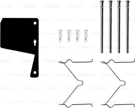 BOSCH 1 987 474 074 - Комплектуючі, колодки дискового гальма autocars.com.ua
