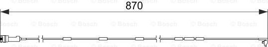 BOSCH 1 987 474 578 - Сигнализатор, износ тормозных колодок autodnr.net