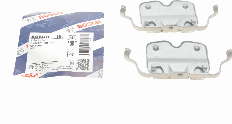 BOSCH 1 987 474 725 - Комплектующие для колодок дискового тормоза avtokuzovplus.com.ua