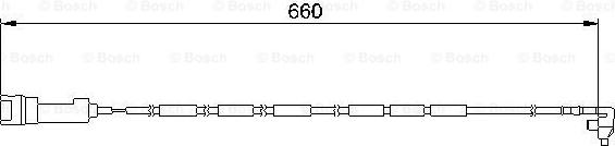 BOSCH 1 987 474 907 - Сигналізатор, знос гальмівних колодок autocars.com.ua