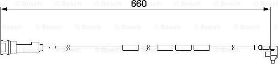 BOSCH 1 987 474 908 - Сигналізатор, знос гальмівних колодок autocars.com.ua