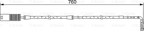 BOSCH 1 987 474 948 - Сигнализатор, износ тормозных колодок avtokuzovplus.com.ua