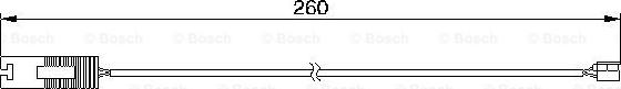 BOSCH 1 987 474 953 - Сигнализатор, износ тормозных колодок avtokuzovplus.com.ua