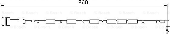 BOSCH 1 987 474 970 - Сигнализатор, износ тормозных колодок avtokuzovplus.com.ua