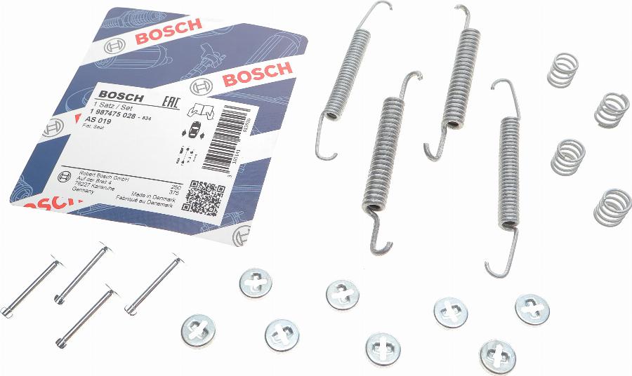 BOSCH 1 987 475 028 - Комплектующие, барабанный тормозной механизм avtokuzovplus.com.ua