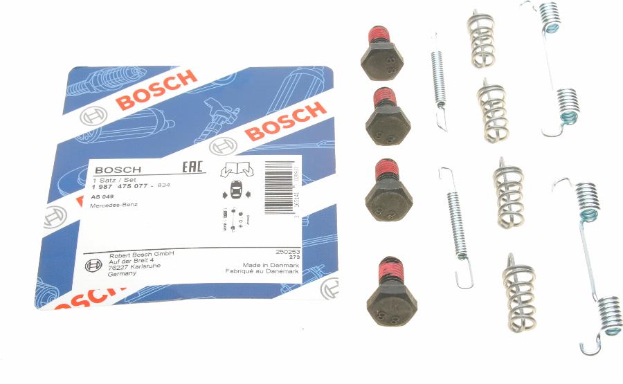 BOSCH 1 987 475 077 - Комплектуючі, гальмівна система autocars.com.ua
