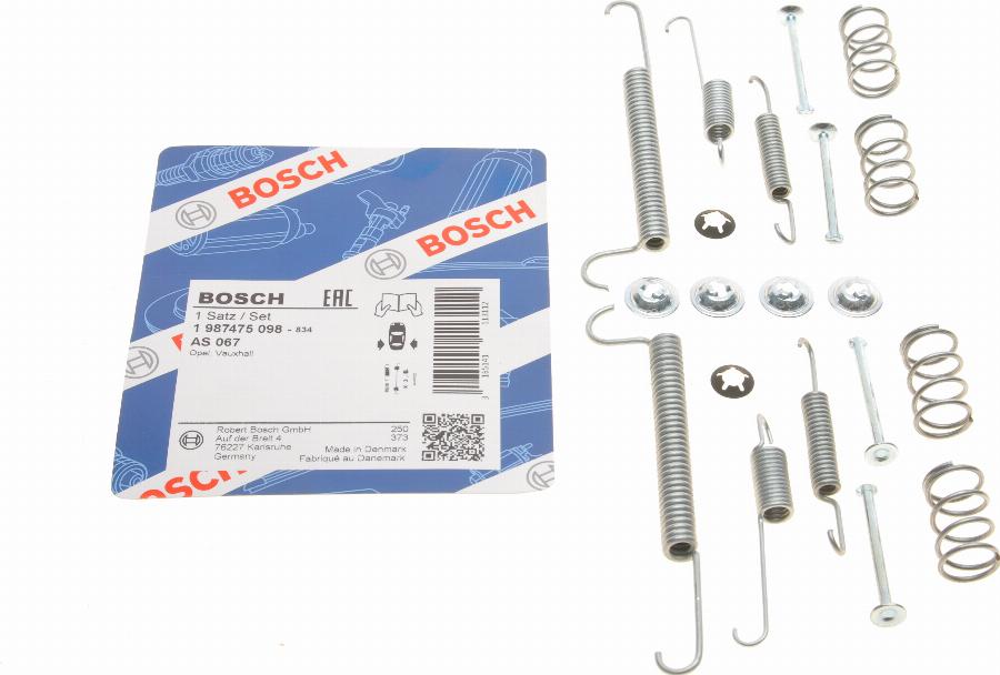 BOSCH 1 987 475 098 - Комплектуючі, барабанний гальмівний механізм autocars.com.ua