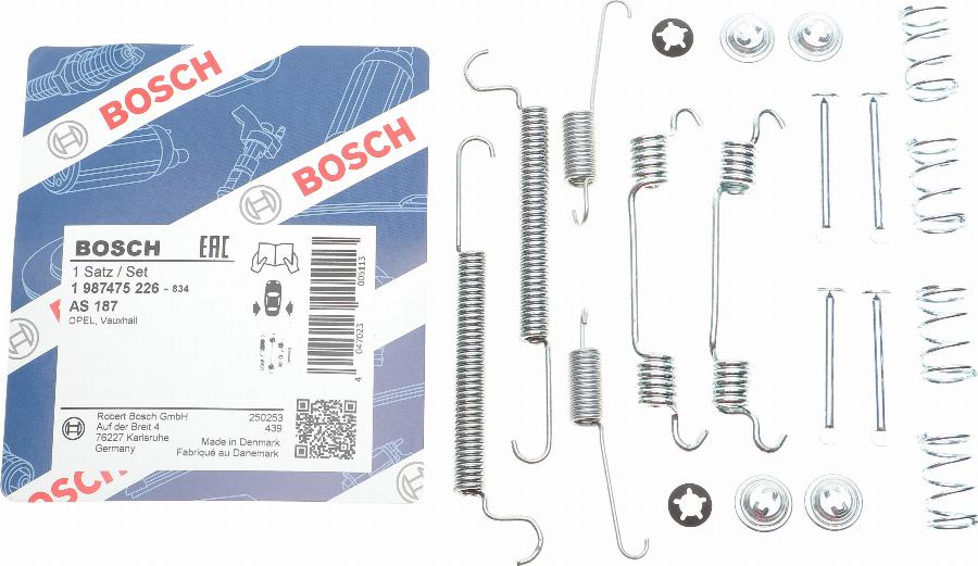 BOSCH 1 987 475 226 - Комплектуючі, барабанний гальмівний механізм autocars.com.ua