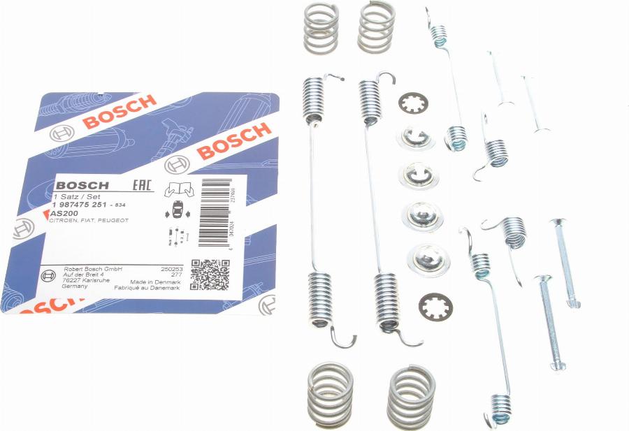 BOSCH 1 987 475 251 - Комплектуючі, барабанний гальмівний механізм autocars.com.ua