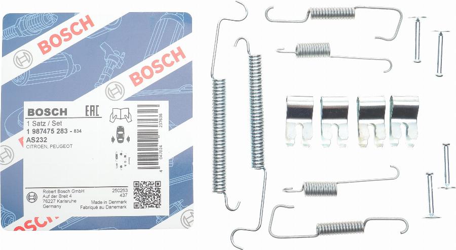 BOSCH 1 987 475 283 - Комплектуючі, барабанний гальмівний механізм autocars.com.ua