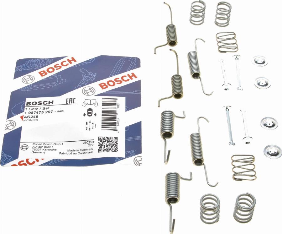 BOSCH 1 987 475 297 - Комплектующие, барабанный тормозной механизм avtokuzovplus.com.ua