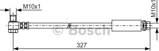 BOSCH 1 987 476 095 - Гальмівний шланг autocars.com.ua