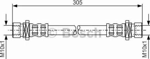 BOSCH 1 987 476 107 - Тормозной шланг avtokuzovplus.com.ua