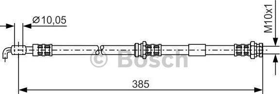 BOSCH 1 987 476 110 - Гальмівний шланг autocars.com.ua