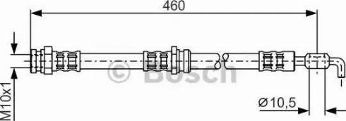 BOSCH 1 987 476 112 - Гальмівний шланг autocars.com.ua