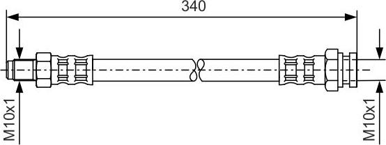 BOSCH 1 987 476 121 - Гальмівний шланг autocars.com.ua