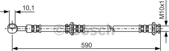 BOSCH 1 987 476 122 - Тормозной шланг avtokuzovplus.com.ua