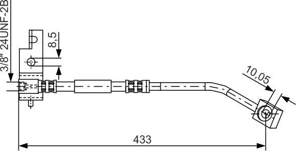 BOSCH 1 987 476 149 - Гальмівний шланг autocars.com.ua